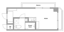 日神パレステージ大森第2 ワンルームの間取図画像
