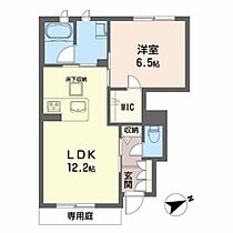 フェリシード王寺 A102 ｜ 奈良県生駒郡三郷町勢野東６丁目245-1之一部（賃貸アパート1LDK・1階・44.85㎡） その2