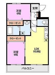 間取図画像 2LDK