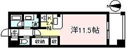 ロイヤルパーク多摩川2番館 1Kの間取図画像