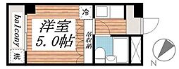 シリウス相之川 ワンルームの間取図画像