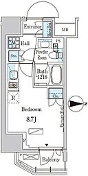 PARKAXIS入谷 ワンルームの間取図画像