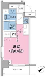 PARKHABIO東向島 ワンルームの間取図画像