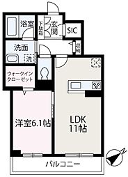 Ｇｒａｎｚ志木本町 1階1LDKの間取り