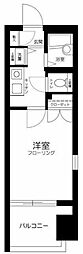 スカイコート中野2 1Kの間取図画像