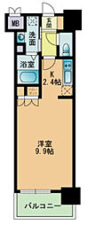 RJRプレシア南福岡 1Kの間取図画像