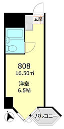 東京ベイビュウ ワンルームの間取図画像