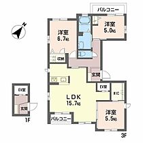 シャーメゾンセレッソ・カーサ 0301 ｜ 兵庫県神戸市中央区山本通１丁目4-6（賃貸マンション3LDK・3階・84.63㎡） その2