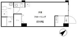 M・フラット ワンルームの間取図画像