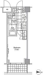 ザ・パークハビオ高円寺 1Kの間取図画像