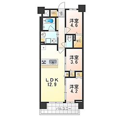 スプランディッドXI(イレブン) 2SLDKの間取図画像