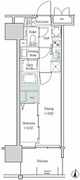 ブルックサイドレジデンス木場 2Kの間取図画像
