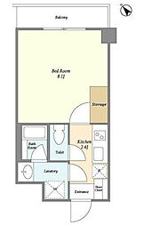 ＡＹＵＴＡＫＡ 3階1Kの間取り