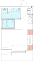 リブリ・さいたま中央 1Kの間取図画像
