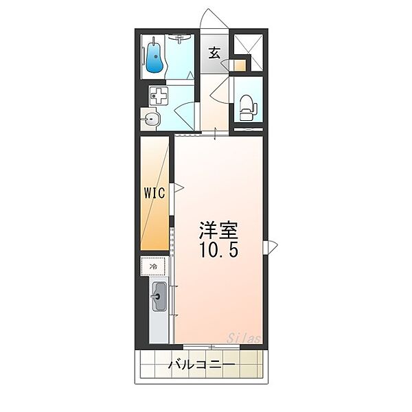 WISTERIA PLACE ｜大阪府堺市西区鳳東町２丁(賃貸アパート1R・1階・30.27㎡)の写真 その2