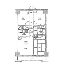 ライオンズマンション赤羽第2 3LDKの間取図画像