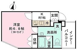 PARK SIDE SPEC Den-en chofu 4階1Kの間取り