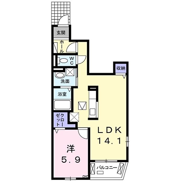 東京都町田市金井４丁目(賃貸アパート1LDK・1階・48.50㎡)の写真 その2