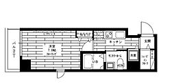 ステージファースト戸越銀座 8階1Kの間取り