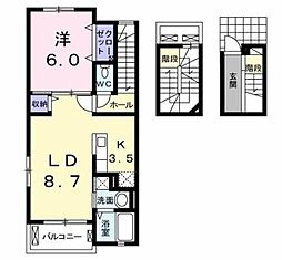 パークヒルズ国分寺台 3階1LDKの間取り
