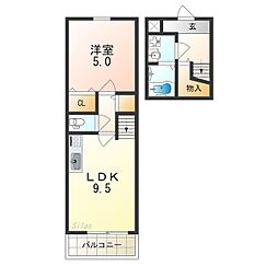 間取図画像 1LDK