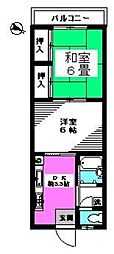 メゾンオガワ 2DKの間取図画像