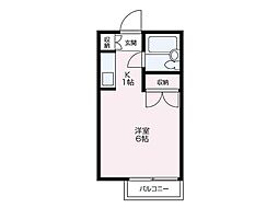 メゾンドプロスペア2 ワンルームの間取図画像