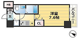 S・RESIDENCE神戸磯上通 1Kの間取図画像