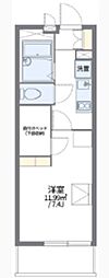 レオパレス石神井公園 1Kの間取図画像