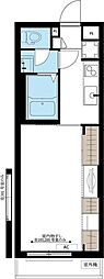 リブリ・東門前 1Kの間取図画像
