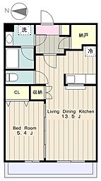プレステージ原宿 3階1LDKの間取り