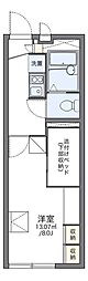 レオパレス大楽寺 1Kの間取図画像