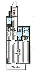 エスティメゾン秋葉原 1Kの間取図画像