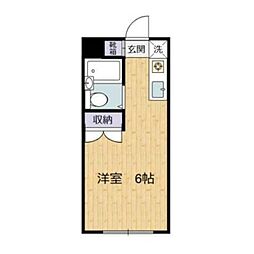 エステートアイ(住吉町2) 1階ワンルームの間取り
