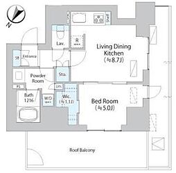 イストワール阿佐ヶ谷 1LDKの間取図画像