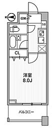 アーデン両国 1Kの間取図画像