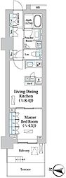 PARKHOMES文京小石川HillTerrace 1LDKの間取図画像