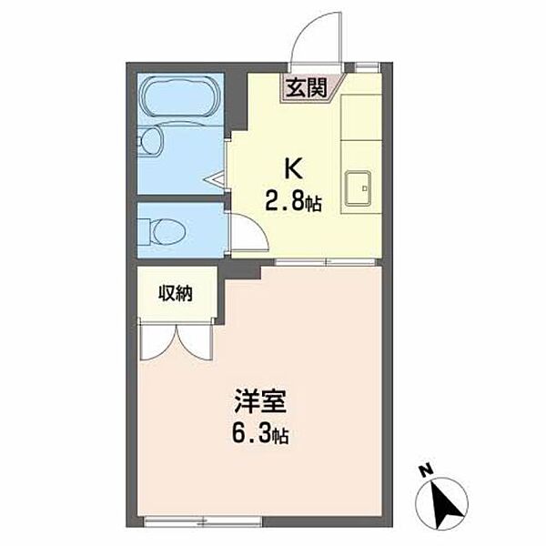 ガーデンハイツ関山 A0103｜山口県下関市椋野町１丁目(賃貸アパート1K・1階・21.21㎡)の写真 その2