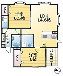 間取図画像 2LDK