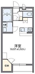 レオパレスマンダリーヌ 1Kの間取図画像