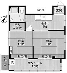 スクムタビル 2SKの間取図画像