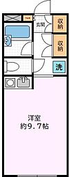 弥栄レジデンス本町第2 ワンルームの間取図画像