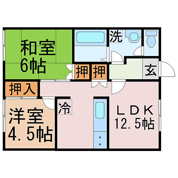 静岡県駿東郡清水町徳倉(賃貸アパート2LDK・2階・56.00㎡)の写真 その2