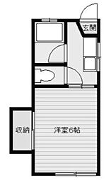 ハイムモトヤマ 1Kの間取図画像