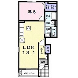 グラン・ポシビリテ1 1LDKの間取図画像