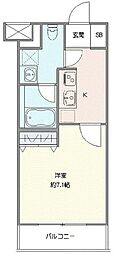 クレヴィスタ成増II 1Kの間取図画像