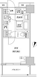 パークハビオ渋谷本町レジデンス 1Kの間取図画像
