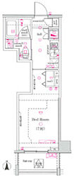 GRANDTRUTH中板橋 1Kの間取図画像