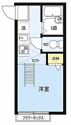 サーラ ワンルームの間取図画像