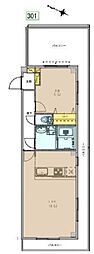 YONOーi 1LDKの間取図画像